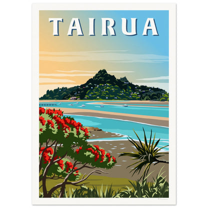 Tairua Travel Poster, New Zealand