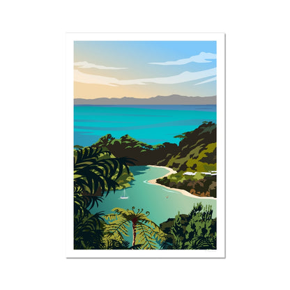 Abel Tasman National Park Travel Poster, New Zealand