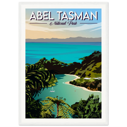 Abel Tasman National Park Travel Poster, New Zealand