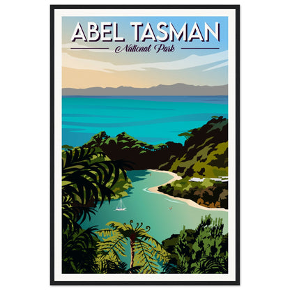 Abel Tasman National Park Travel Poster, New Zealand