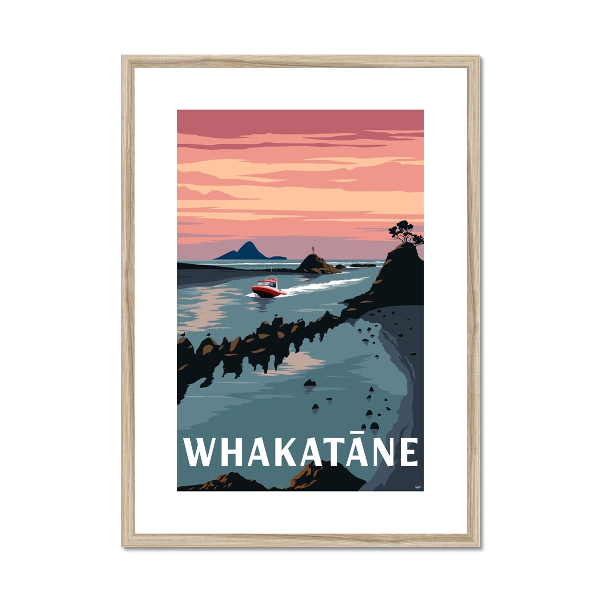 Whakatane Framed & Mounted Print