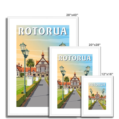 Rotorua Museum and Gardens Framed & Mounted Print