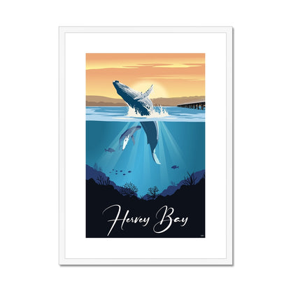 Hervey Bay Framed & Mounted Print