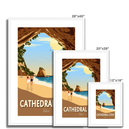 Cathedral Cove Framed & Mounted Print