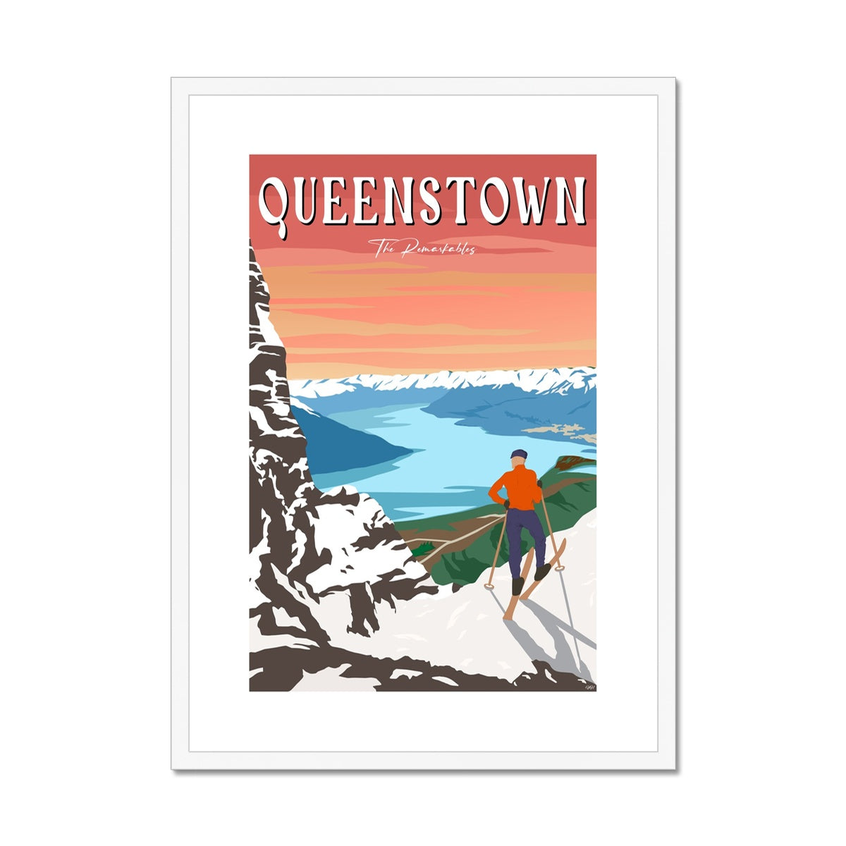 Queenstown - The Remarkables Framed & Mounted Print