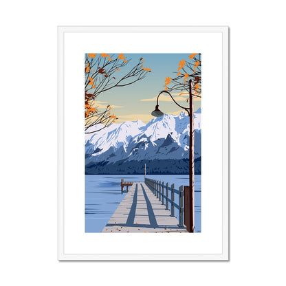 Glenorchy Wharf Framed & Mounted Print