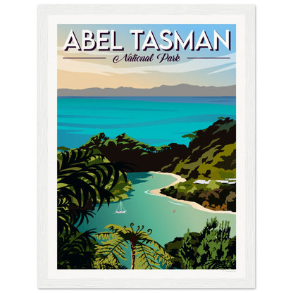 Abel Tasman National Park Travel Poster, New Zealand