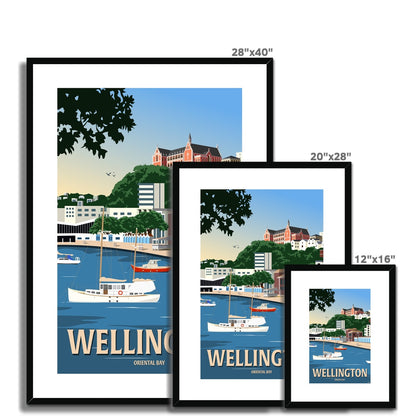 Wellington - Oriental Bay Framed & Mounted Print