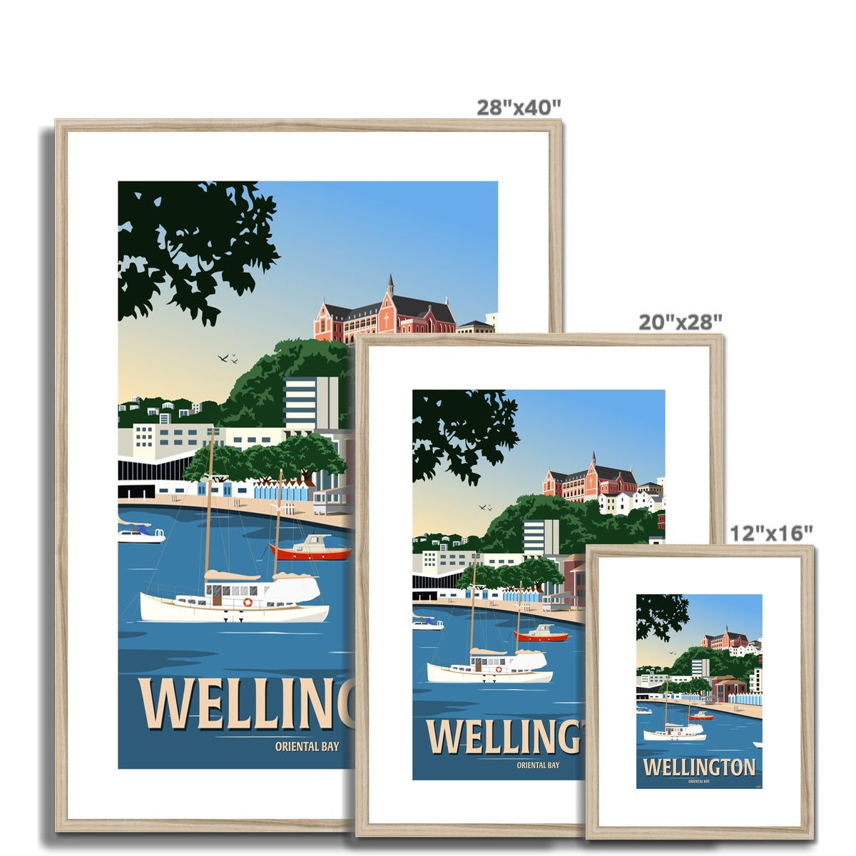 Wellington - Oriental Bay Framed & Mounted Print