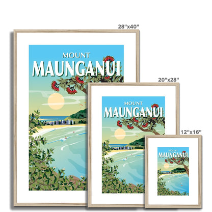 Mt Maunganui  Framed & Mounted Print