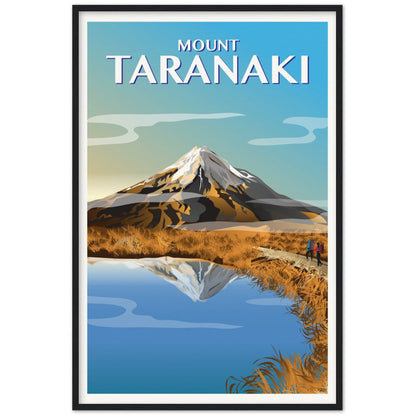 Mount Taranaki, Autumn Travel Poster, New Zealand