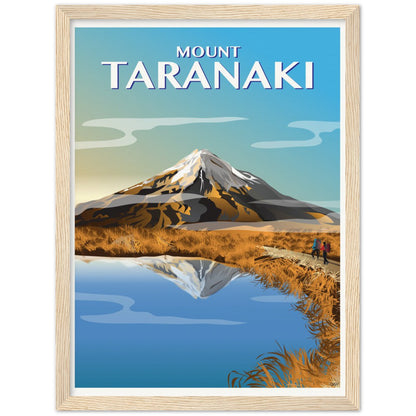 Mount Taranaki, Autumn Travel Poster, New Zealand