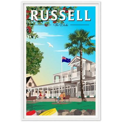Russell - "The Duke" - Travel Poster, New Zealand