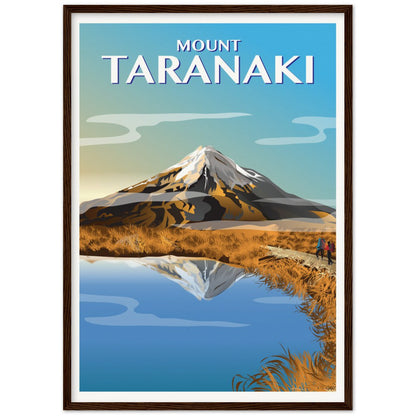 Mount Taranaki, Autumn Travel Poster, New Zealand