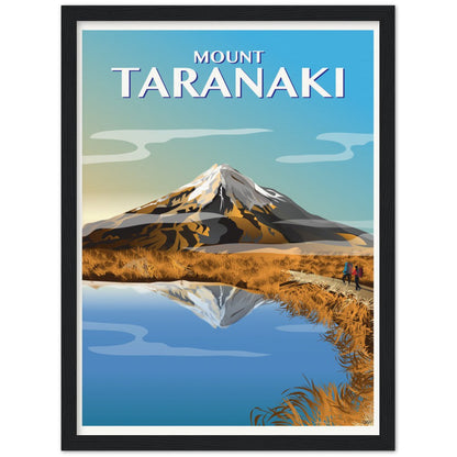 Mount Taranaki, Autumn Travel Poster, New Zealand