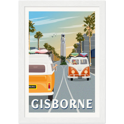 Gisborne Travel Poster, New Zealand