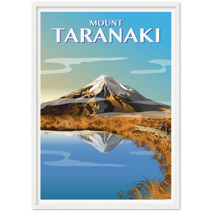 Mount Taranaki, Autumn Travel Poster, New Zealand