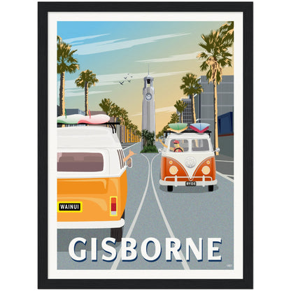 Gisborne Travel Poster, New Zealand